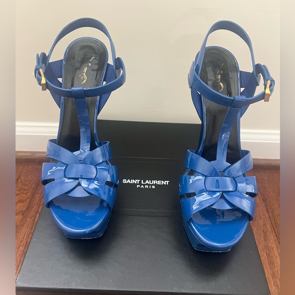 Blue Saint Laurent Sandals💙